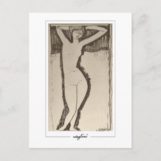 Amedeo Modigliani #344 - Fijne Kunst Briefkaart (Voorkant)