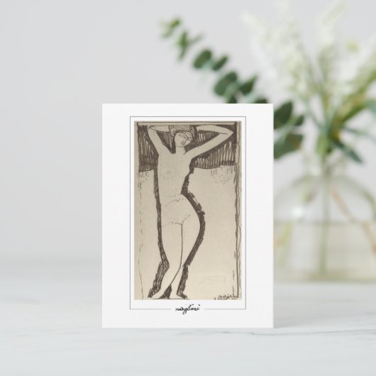 Amedeo Modigliani #344 - Kunstkunst Briefkaart (Staand voorkant)