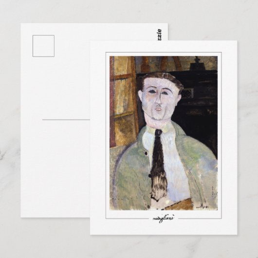 Amedeo Modigliani #352 - Kunstkunst Briefkaart (Voorkant / Achterkant)