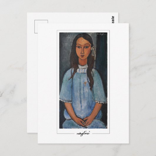 Amedeo Modigliani #5 - Fijne Kunst Briefkaart (Voorkant / Achterkant)