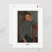 Amedeo Modigliani #96 - Fijne Kunst Briefkaart (Voorkant / Achterkant)