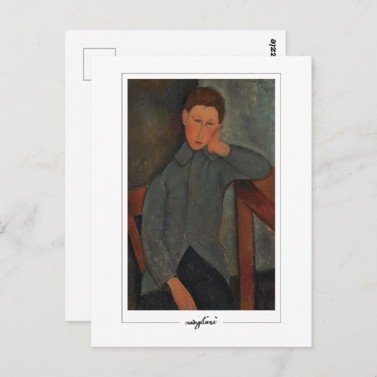 Amedeo Modigliani #96 - Fijne Kunst Briefkaart (Voorkant / Achterkant)