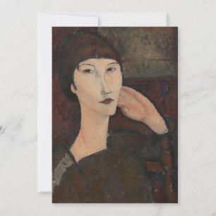 Amedeo Modigliani - Adrienne (Vrouw met Bangs) Kaart