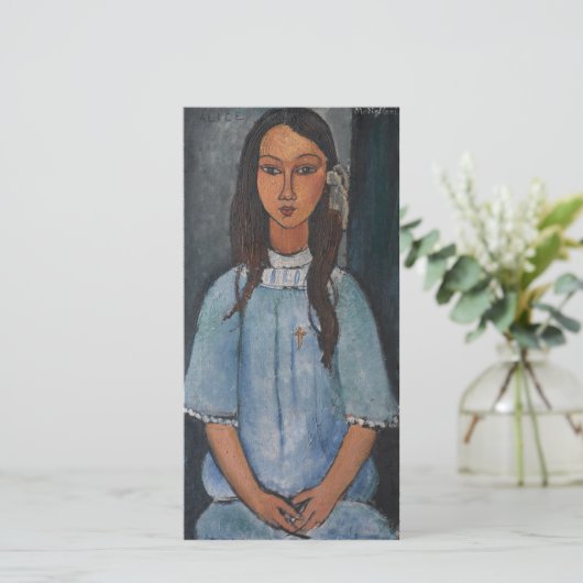 Amedeo Modigliani - Alice 1918 Feestdagenkaart (Staand voorkant)