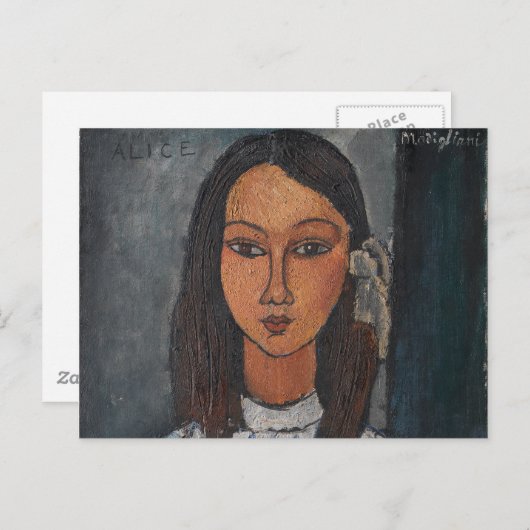 Amedeo Modigliani - Alice Briefkaart (Voorkant / Achterkant)