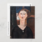 Amedeo Modigliani - Antonia Briefkaart (Voorkant / Achterkant)
