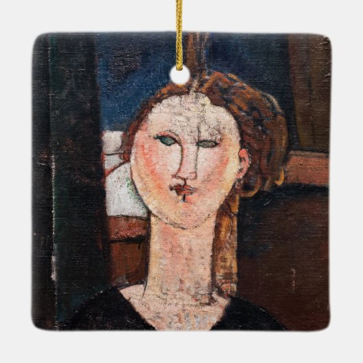 Amedeo Modigliani - Antonia Keramisch Ornament (Achterkant)