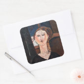 Amedeo Modigliani - Antonia Vierkante Sticker (Envelop)