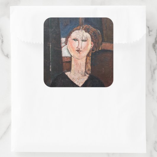 Amedeo Modigliani - Antonia Vierkante Sticker (Tas)
