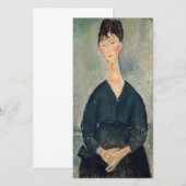 Amedeo Modigliani - Cafe singer Bedankkaart (Voorkant / Achterkant)