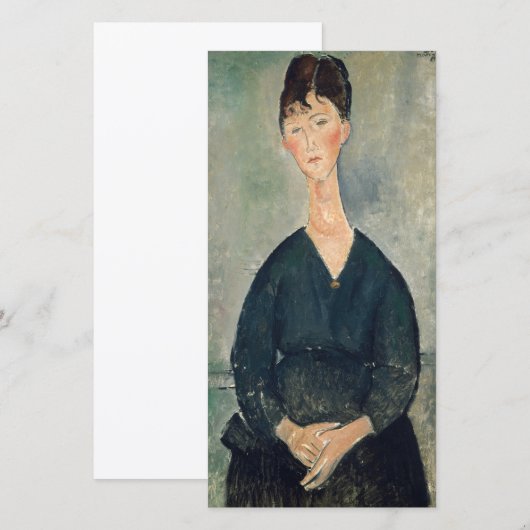 Amedeo Modigliani - Cafe singer Bedankkaart (Voorkant / Achterkant)