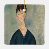 Amedeo Modigliani - Cafe singer Keramisch Ornament (Achterkant)