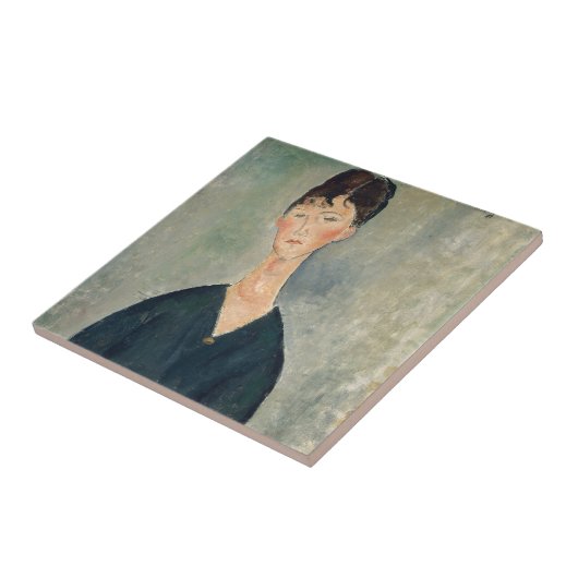 Amedeo Modigliani - Cafe singer Tegeltje (Zijkant)