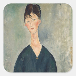 Amedeo Modigliani - Cafe singer Vierkante Sticker