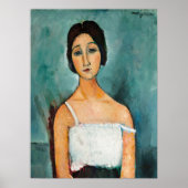 Amedeo Modigliani Christina  portretschilder Poster (Voorkant)