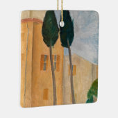 Amedeo Modigliani - Cypresses en Huizen in Cagnes Keramisch Ornament (Rechts)
