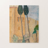 Amedeo Modigliani - Cypresses en Huizen in Cagnes Legpuzzel (Verticaal)