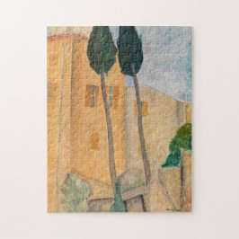 Amedeo Modigliani - Cypresses en Huizen in Cagnes Legpuzzel