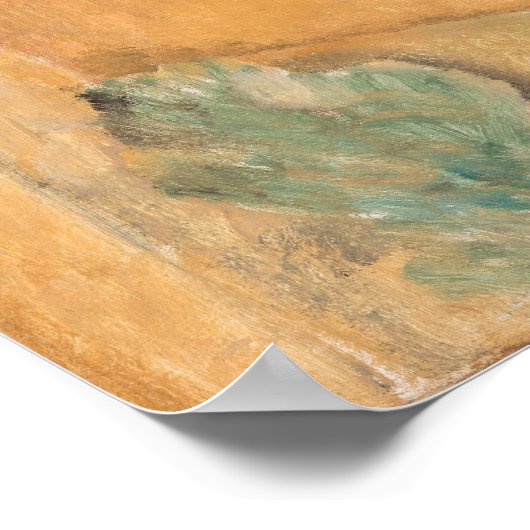 Amedeo Modigliani - Cypresses en Huizen in Cagnes Poster (Hoek)