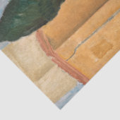 Amedeo Modigliani - Cypresses en Huizen in Cagnes Tissuepapier (Detail)