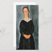 Amedeo Modigliani - Dienstmeisje Bedankkaart (Voorkant / Achterkant)