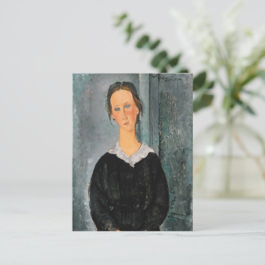 Amedeo Modigliani - Dienstmeisje Briefkaart (Staand voorkant)