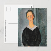 Amedeo Modigliani - Dienstmeisje Briefkaart (Voorkant / Achterkant)