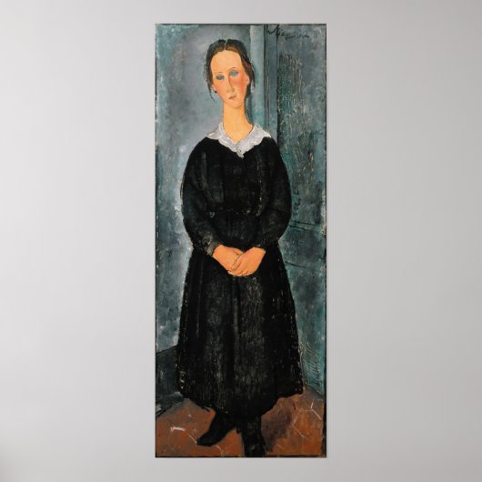 Amedeo Modigliani - Dienstmeisje Poster (Voorkant)