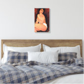 Amedeo Modigliani Grote Zittende Vrouw Canvas Afdruk (Insitu (Slaapkamer))