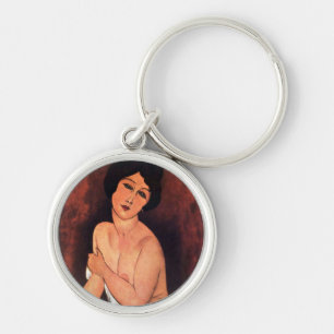 Amedeo Modigliani Grote Zittende Vrouw Sleutelhanger