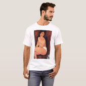 Amedeo Modigliani Grote Zittende Vrouw T-shirt (Voorkant volledig)