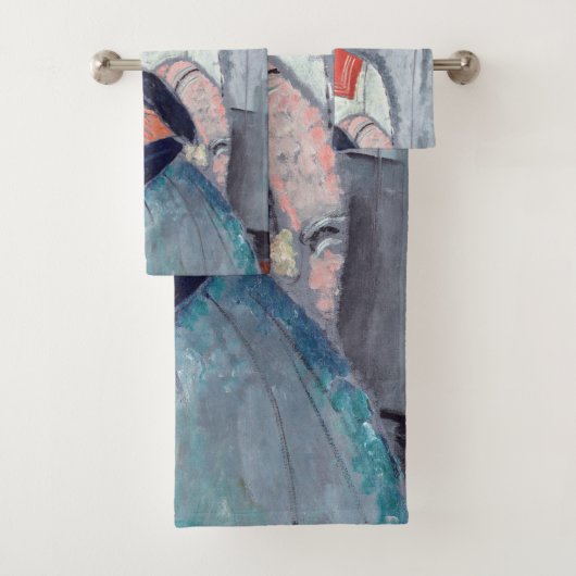 Amedeo Modigliani - Gypsy Vrouw met Baby Bad Handdoek (Insitu)