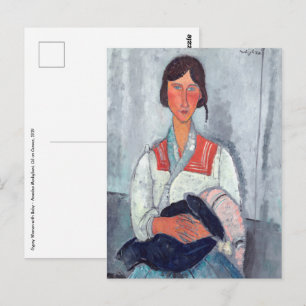 Amedeo Modigliani - Gypsy Vrouw met Baby Briefkaart