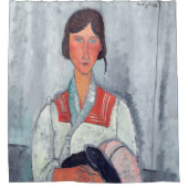 Amedeo Modigliani - Gypsy Vrouw met Baby Douchegordijn (Voorkant)