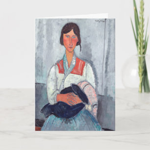 Amedeo Modigliani - Gypsy Vrouw met Baby Kaart