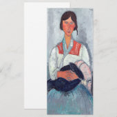 Amedeo Modigliani - Gypsy Vrouw met Baby Kaart (Voorkant / Achterkant)