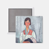 Amedeo Modigliani - Gypsy Vrouw met Baby Magneet (Voorkant / Achterkant)
