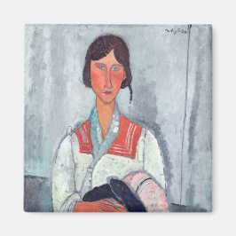 Amedeo Modigliani - Gypsy Vrouw met Baby Magneet