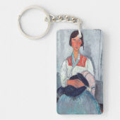 Amedeo Modigliani - Gypsy Vrouw met Baby Sleutelhanger (Voorkant)
