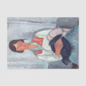 Amedeo Modigliani - Gypsy Vrouw met Baby Tissuepapier (Voorkant)