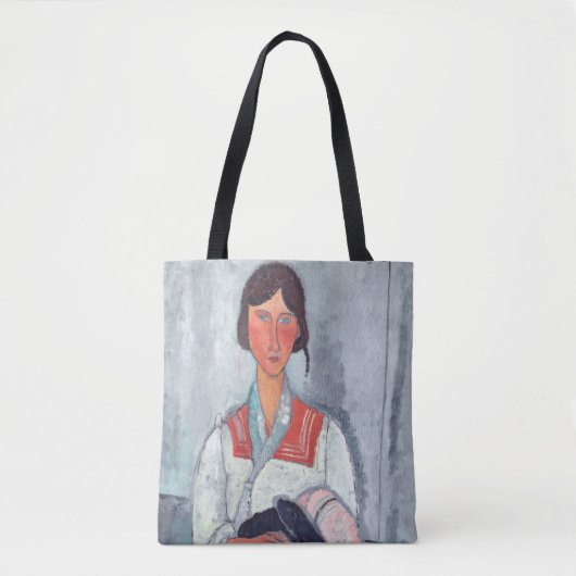 Amedeo Modigliani - Gypsy Vrouw met Baby Tote Bag (Voorkant)
