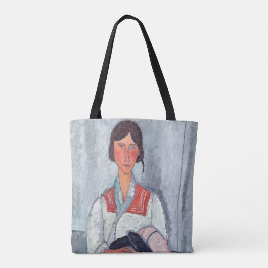 Amedeo Modigliani - Gypsy Vrouw met Baby Tote Bag (Achterkant)