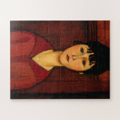 Amedeo Modigliani - hoofd van een jong meisje Legpuzzel (Horizontaal)