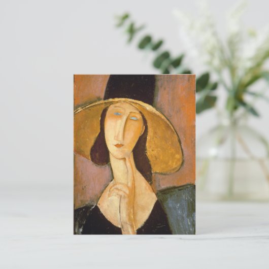 Amedeo Modigliani - hoofd van een vrouw Briefkaart (Staand voorkant)