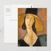 Amedeo Modigliani - hoofd van een vrouw Briefkaart (Voorkant / Achterkant)