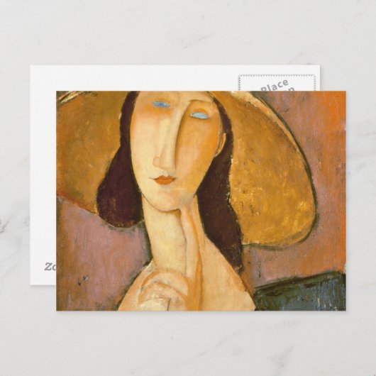 Amedeo Modigliani - hoofd van een vrouw Briefkaart (Voorkant / Achterkant)