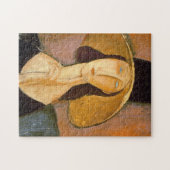 Amedeo Modigliani - hoofd van een vrouw Legpuzzel (Horizontaal)