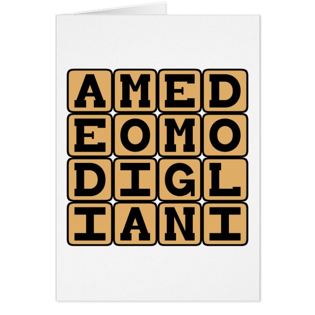 Amedeo Modigliani, Italiaans kunstenaar (Voorkant)