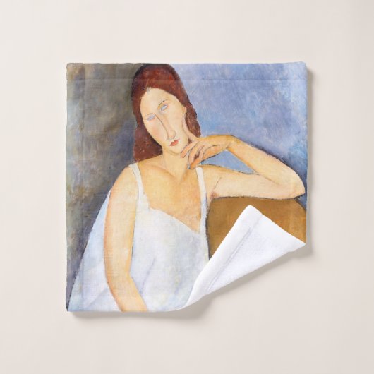Amedeo Modigliani - Jeanne Hebuterne Bad Handdoek (Wasdoekje)