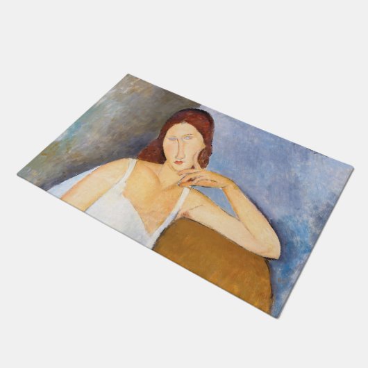 Amedeo Modigliani - Jeanne Hebuterne Deurmat (Schuin)